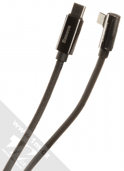 Baseus Legend Elbow Cable zalomený opletený USB Type-C kabel s Apple Lightning konektorem (CATLCS-01) černá (black)