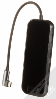 Baseus Multifunkční HUB s USB Type-C konektorem, 1xUSB Type-C, 1xRJ45, 3xUSB a 1xHDMI 4K výstupy (CAHUB-DZ0G) tmavě šedá (dark gray)