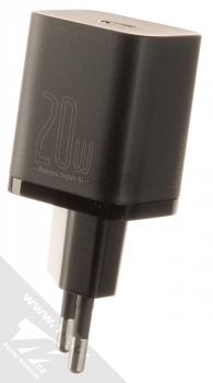 Baseus Super Si Quick Charger nabíječka do sítě s USB Type-C výstupem 20W a USB Type-C kabel s Apple Lightning konektorem (TZCCSUP-B01) černá (black) nabíječka