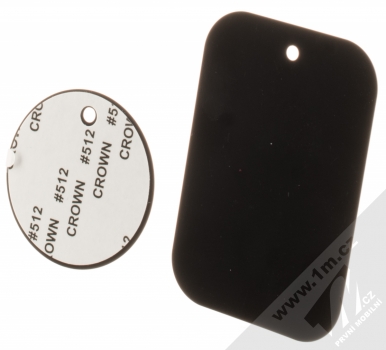 Blue Star BFMCH Badge univerzální kovové plíšky pro podporu magnetických držáků černá (black) zezadu