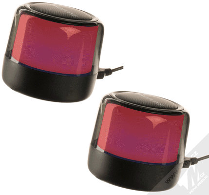 Borofone BP12 2-in-1 Sada Bluetooth reproduktorů se světelnými efekty 2 ks černá (black)
