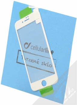 CellularLine Second Glass Ultra Capsule ochranné tvrzené sklo na kompletní displej pro Apple iPhone 7 bílá (white)