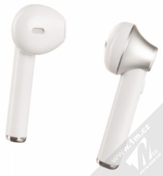 Cellularline Music Sound TWS1 Bluetooth Earphones stereo sluchátka bílá stříbrná (white silver) sluchátka zezadu