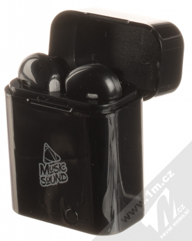 Cellularline Music Sound TWSK Bluetooth Earphones stereo sluchátka černá (black) nabíjecí pouzdro se sluchátky