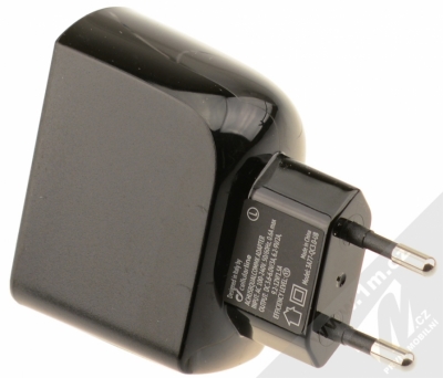 CellularLine USB Charger Ultra 18W nabíječka do sítě s USB výstupem a technologií Qualcomm Quick Charge 3.0 černá (black) zezadu