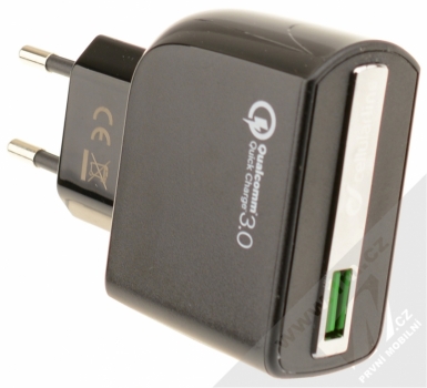 CellularLine USB Charger Ultra 18W nabíječka do sítě s USB výstupem a technologií Qualcomm Quick Charge 3.0 černá (black)