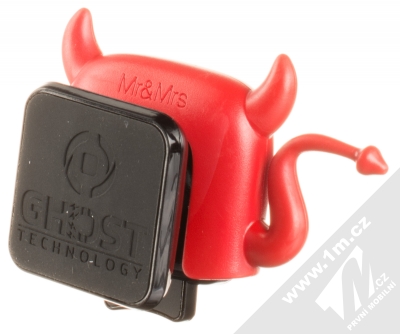 Celly Ghost Plus Devil magnetický univerzální držák s osvěžovačem vzduchu do mřížky ventilace automobilu černá červená (black red)