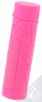 Celly Splash Proof PowerBank voděodolný záložní zdroj 2600mAh pro mobilní telefon, mobil, smartphone, tablet růžová (pink) zezadu