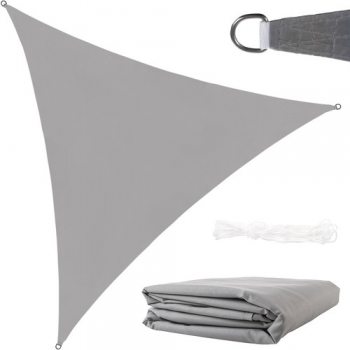 1Mcz Stínící plachta proti slunci 3 x 3 x 3m šedá (grey)
