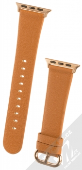 Dahase Grain Leather Strap kožený pásek na zápěstí pro Apple Watch 38mm, Watch 40mm, Watch 41mm hnědá (brown)