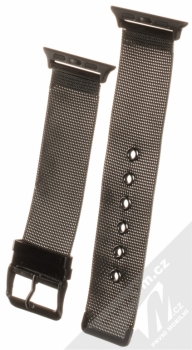 Dahase Milanese Buckle pásek z leštěného kovu na zápěstí pro Apple Watch 38mm černá (black)