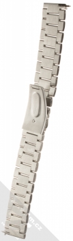 Dahase Stainless Steel Wristband pásek z leštěného kovu na zápěstí pro Xiaomi Amazfit Bip stříbrná (silver) zezadu