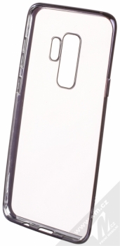 Devia Crystal Soft Case Glitter pokovený ochranný kryt s motivem pro Samsung Galaxy S9 Plus černá (gunmetal black) zepředu