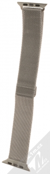 Devia Elegant Milanese Loop magnetický pásek z leštěného kovu na zápěstí pro Apple Watch 42mm, Watch 44mm, Watch 45mm stříbrná (silver) zezadu