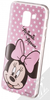 Disney Minnie Mouse 008 TPU ochranný silikonový kryt s motivem pro Samsung Galaxy J6 (2018) světle růžová (light pink)