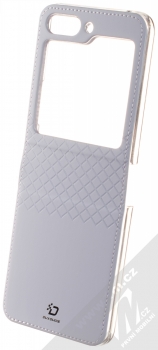 Dux Ducis Bril flipové pouzdro pro Samsung Galaxy Z Flip5 šeříkově fialová (lilac) otevřené zezadu