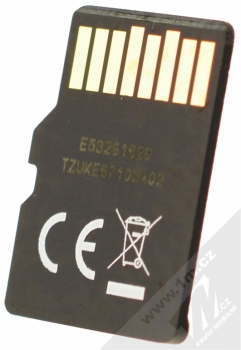 Emtec microSDHC 32GB Gold Plus Memory Class 10 (U1) paměťová karta a SD adaptér zlatá (gold) paměťová karta zezadu