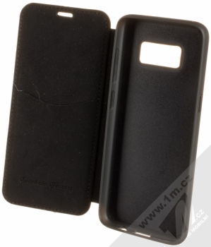 Ferrari Heritage Book flipové pouzdro pro Samsung Galaxy S8 (FEHDEFLBKS8BK) černá (black) otevřené