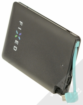 Fixed Super Slim PowerBank záložní zdroj 2500mAh pro mobilní telefon, mobil, smartphone, tablet černá (black) konektory