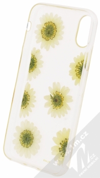Flavr iPlate Real Flowers Daisy ochranný kryt s pravými květy pro Apple iPhone X průhledná (transparent) zepředu