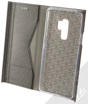 Forcell Bravo Book flipové pouzdro pro Samsung Galaxy S9 Plus černá (black) otevřené