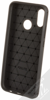 Forcell Carbon ochranný kryt pro Huawei P20 Lite černá (black) zepředu