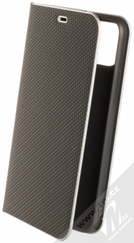 Forcell Carbon Silver flipové pouzdro pro Apple iPhone 11 Pro Max černá (black)