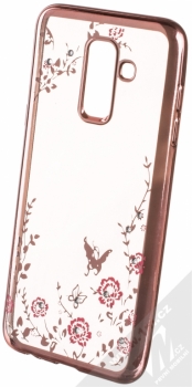 Forcell Diamond TPU ochranný kryt pro Samsung Galaxy A6 Plus (2018) růžově zlatá (rose gold)