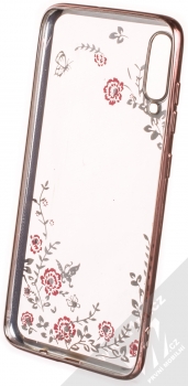 Forcell Diamond TPU ochranný kryt pro Samsung Galaxy A70 růžově zlatá (rose gold) zepředu