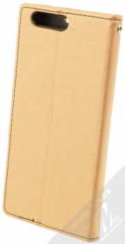 Forcell Fancy Book flipové pouzdro pro Huawei P10 zlatá černá (gold black) zezadu