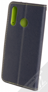 Forcell Fancy Book flipové pouzdro pro Huawei P30 Lite modrá limetkově zelená (blue lime) zezadu