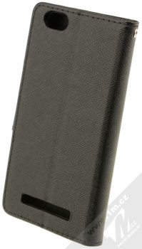 Forcell Fancy Book flipové pouzdro pro Lenovo Vibe C černá (black) zezadu