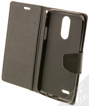 Forcell Fancy Book flipové pouzdro pro LG K4 (2017) černá (black) otevřené