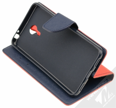 Forcell Fancy Book flipové pouzdro pro Meizu M3 Note červeno modrá (red blue) stojánek