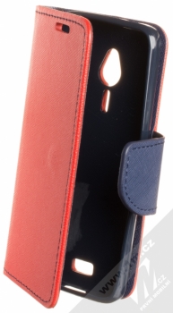 Forcell Fancy Book flipové pouzdro pro Nokia 230 červená modrá (red blue)