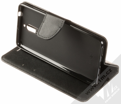 Forcell Fancy Book flipové pouzdro pro Nokia 5.1 černá (black) stojánek