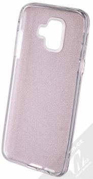 Forcell Shining třpytivý ochranný kryt pro Samsung Galaxy A6 (2018) růžová (pink) zepředu