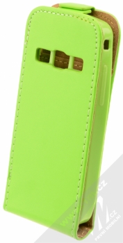 ForCell Slim Flip Flexi otevírací pouzdro pro Samsung S5610, S5611 limetkově zelená (lime) zezadu