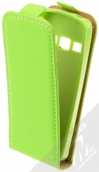 ForCell Slim Flip Flexi otevírací pouzdro pro Samsung S5610, S5611 limetkově zelená (lime)