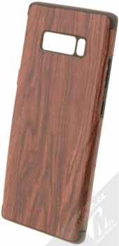 Forcell Wood ochranný kryt s motivem dřeva pro Samsung Galaxy Note 8 hnědá černá (brown black)