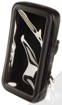 Forever BH-100 Bike Holder odolná brašna s držákem na řidítka pro mobilní telefon do 6,5 palců černá (black)