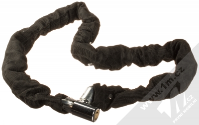 Forever CHL-110 řetězový zámek s uzamykáním klíčem na koloběžku, kolo, motocykl a skútr černá (black) zezadu