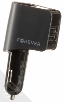 Forever CSS-04 Car Socket Splitter 3xUSB nabíječka do auta s 3x USB výstupem a stavovým LED displejem černá (black)