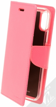 Goospery Bravo Diary flipové pouzdro pro Apple iPhone X sytě růžová (hot pink)