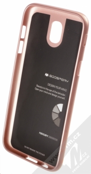 Goospery i-Jelly Case TPU ochranný kryt pro Samsung Galaxy J5 (2017) růžově zlatá (metal rose gold) zepředu