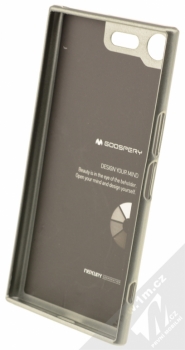 Goospery i-Jelly Case TPU ochranný kryt pro Sony Xperia XZ Premium šedá (metal grey) zepředu