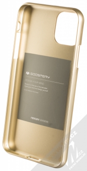 Goospery Jelly Case TPU ochranný silikonový kryt pro Apple iPhone 11 Pro Max zlatá (gold) zepředu