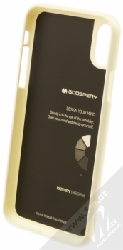 Goospery Jelly Case TPU ochranný silikonový kryt pro Apple iPhone X bílá (white) zepředu