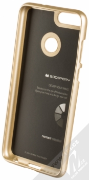 Goospery Jelly Case TPU ochranný silikonový kryt pro Huawei P Smart zlatá (gold) zepředu