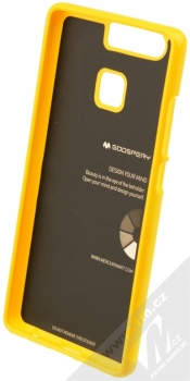 Goospery Jelly Case TPU ochranný silikonový kryt pro Huawei P9 žlutá (yellow) zepředu